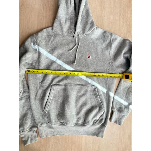 Champion Reverse Weave Grey Hoodie - Size M - Mint - Picture 3 of 9